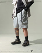 S24 / 02 — S-01  Radial Visor Shorts  (Slate Grey)