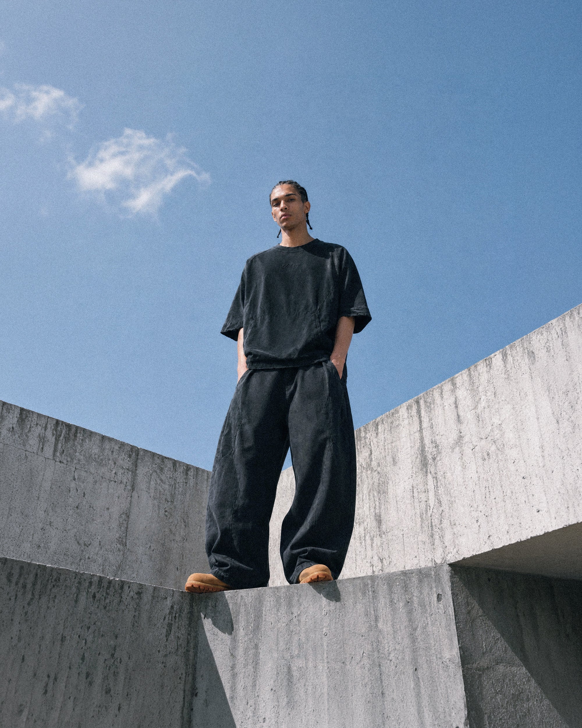 S26-OS-T1 / OCTO X SENSE PHASE Washed Tee (Black)