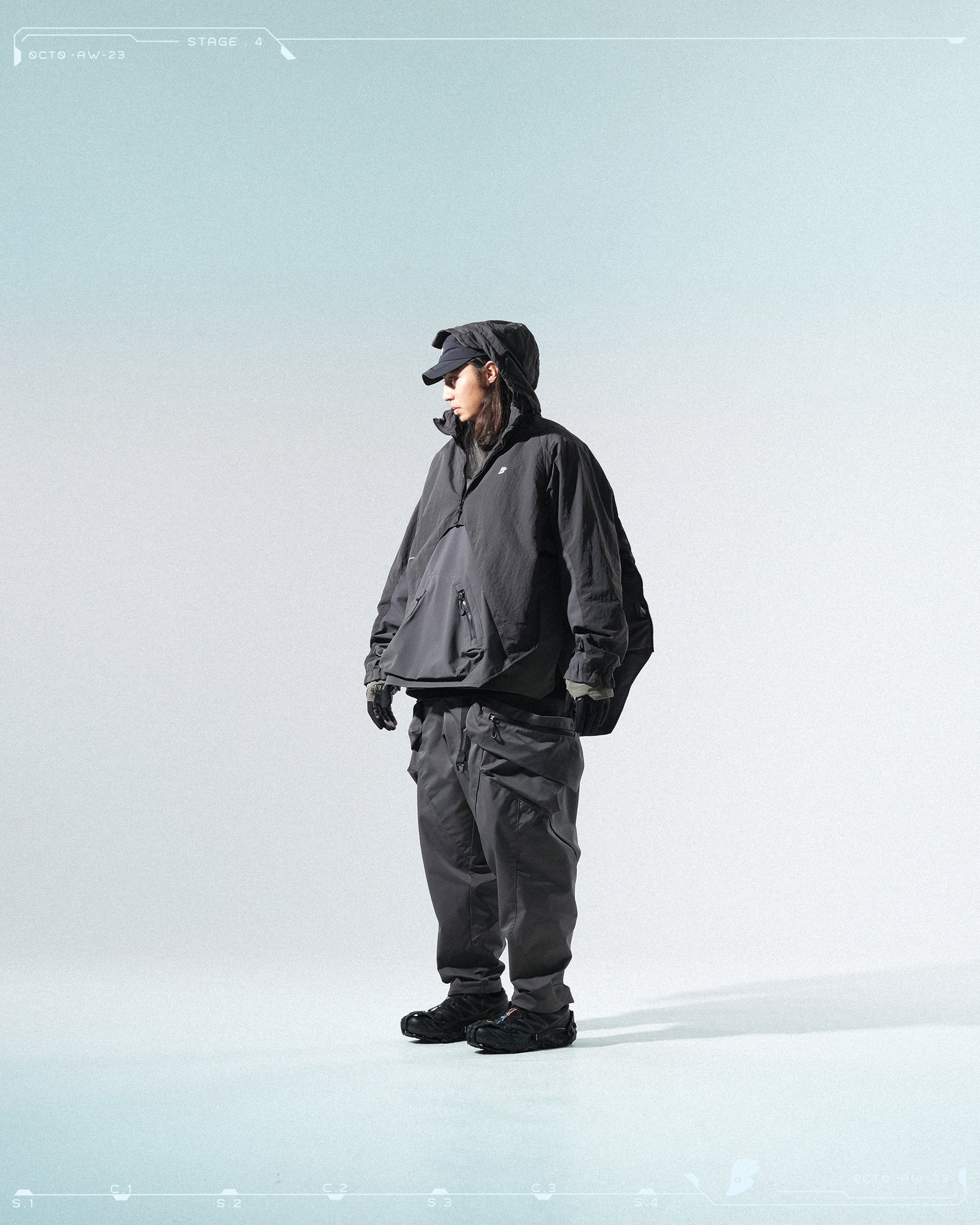 AW23 / 11 —J23-029   Ripple Tornado Pullover (Charcoal Grey)