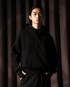 A26-SD1-H / Layered Arc Hoodie (Black)