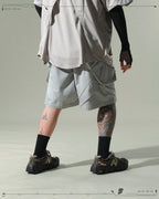 S24 / 02 — S-01  Radial Visor Shorts  (Slate Grey)