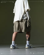 SS23 / 10 —  S23-069 Zip and Breathable Shorts (Khaki)