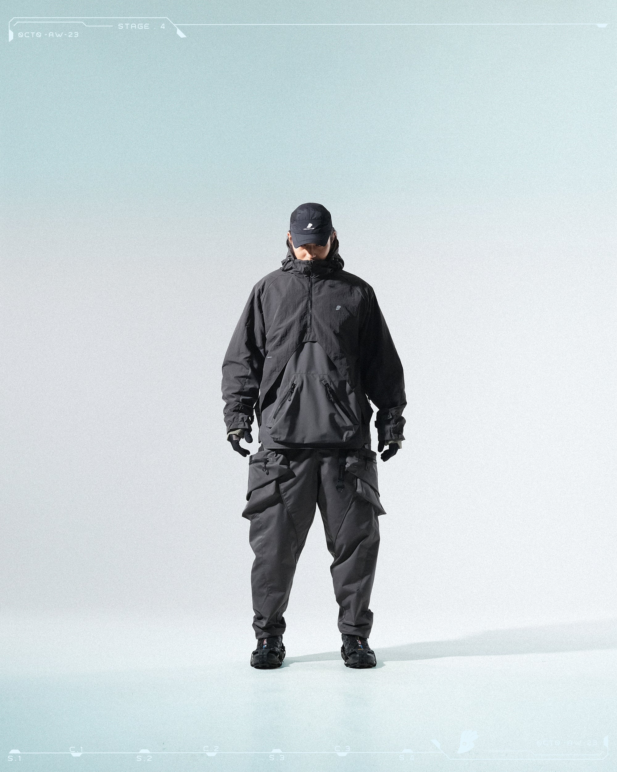 AW23 / 11 —J23-029   Ripple Tornado Pullover (Charcoal Grey)