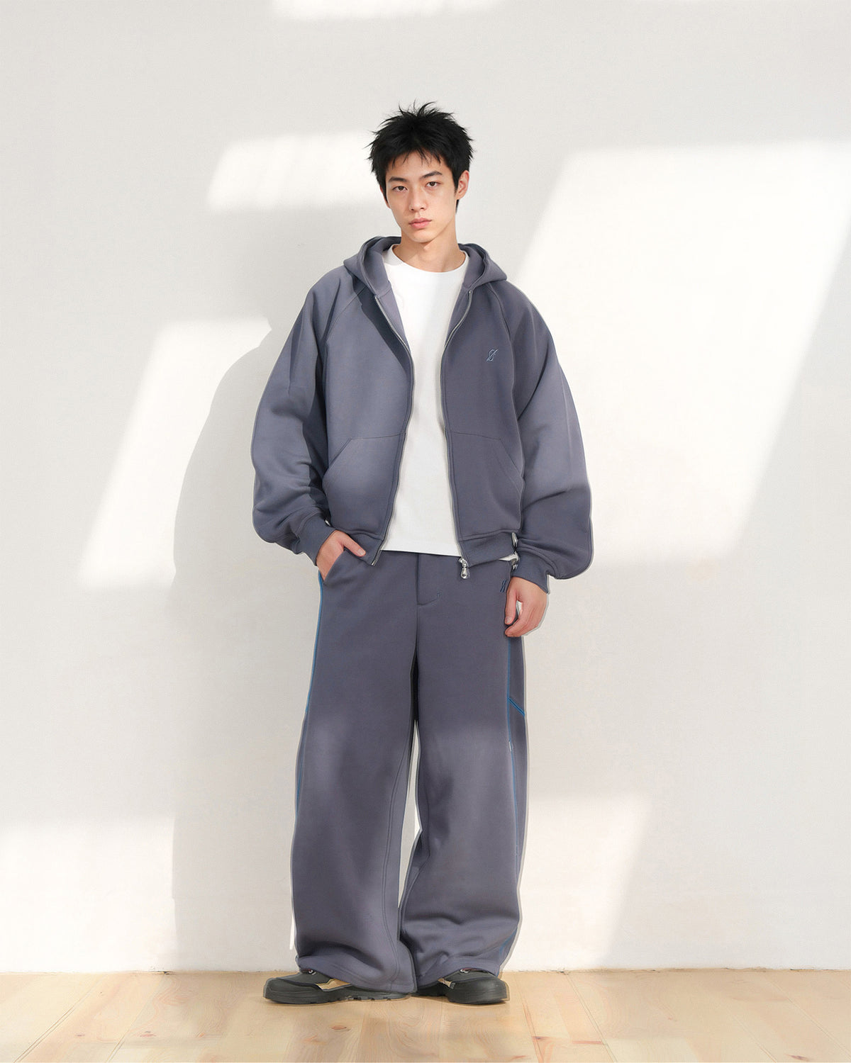 A26-PR-P / Arc Seam Sweat Pants (L-Blue)