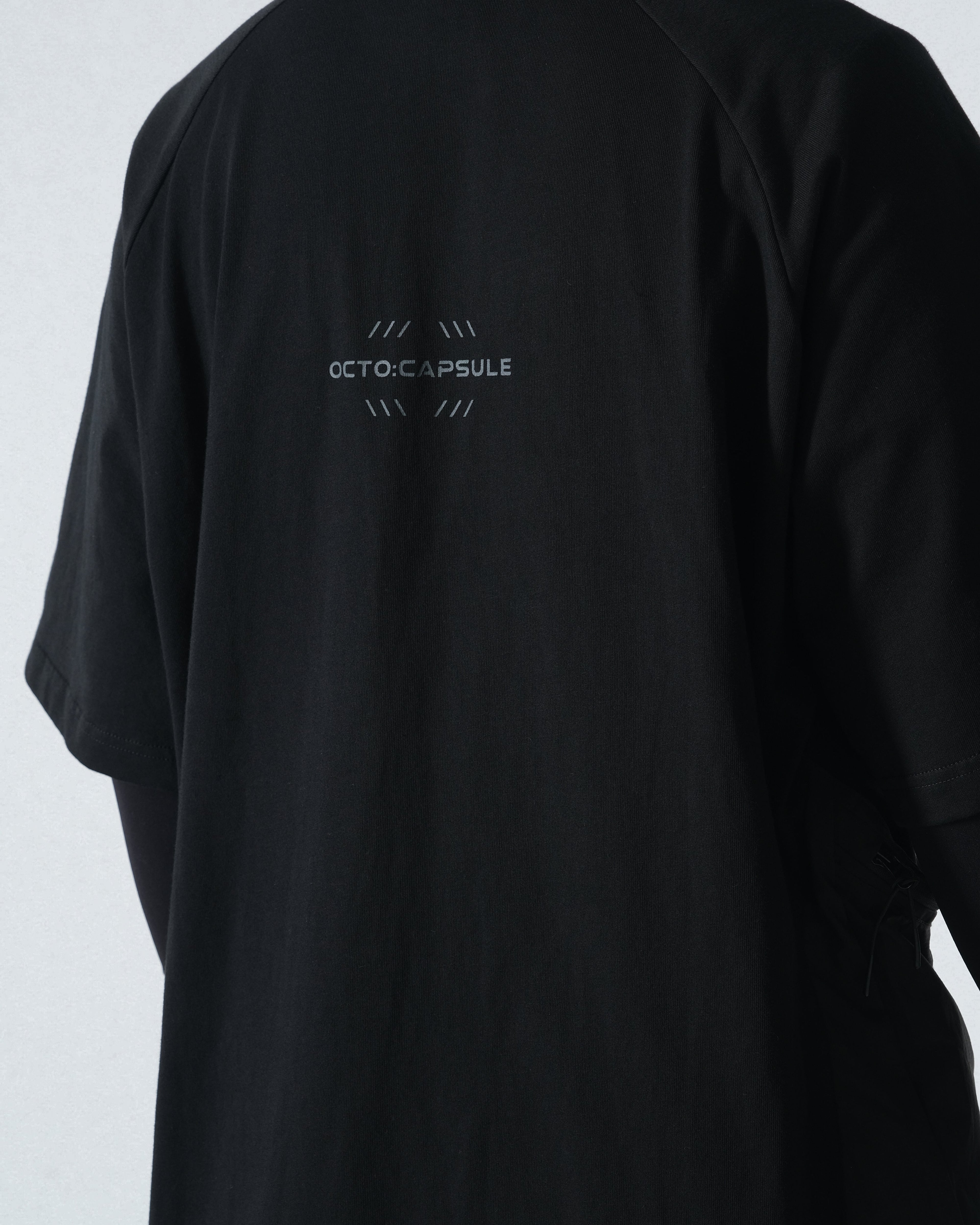 Capsule 03 / CST-119  Split T-shirt  (Black)