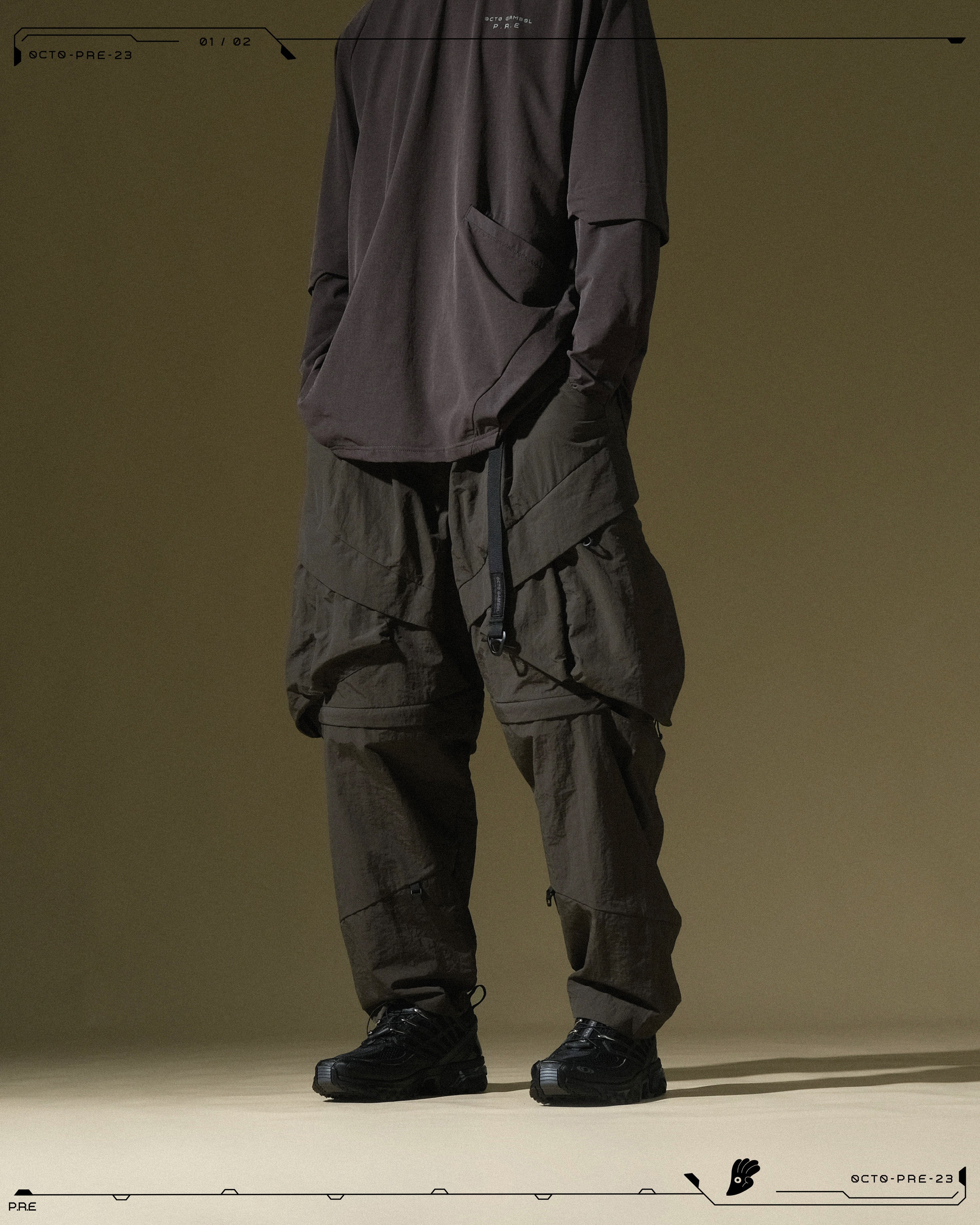 PRE - SEASON  —  PP23-021 Detachable Orb Pants  (Gauntlet Grey)