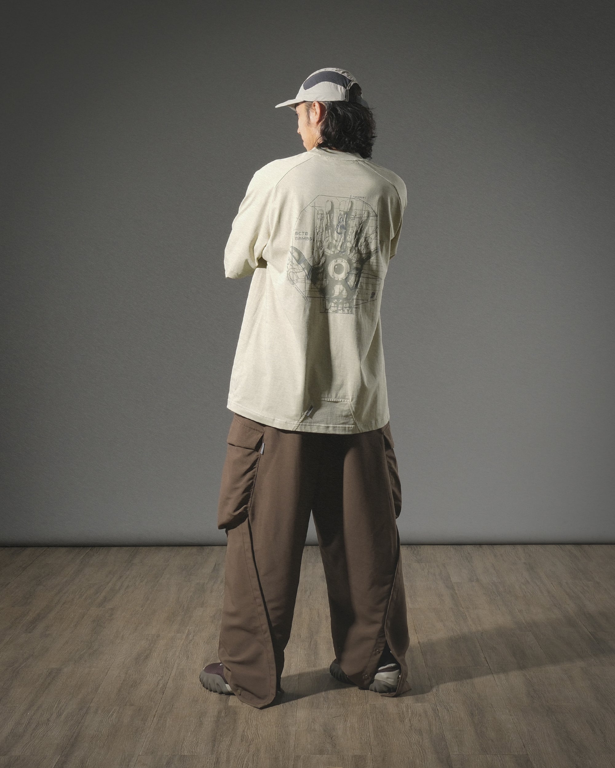 S24 / 17 — P -03  Vertical Sukkiri Pants (Brown)