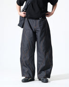 S26-SD3-P / Race Line Denim Pants (N-Black)
