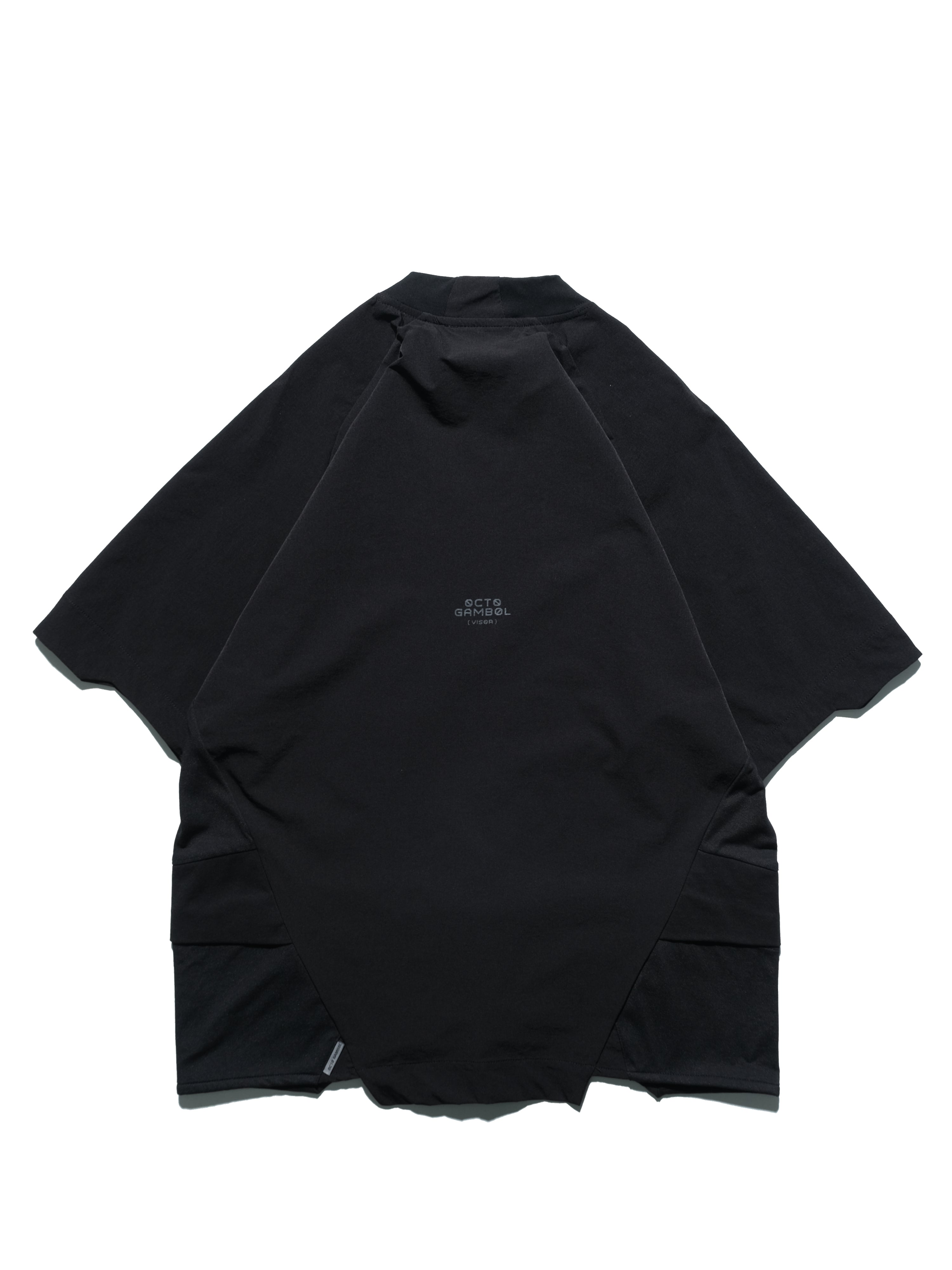 S24  / 03 —  T-01  Irregular Polygon Visor T-shirt  (Black)