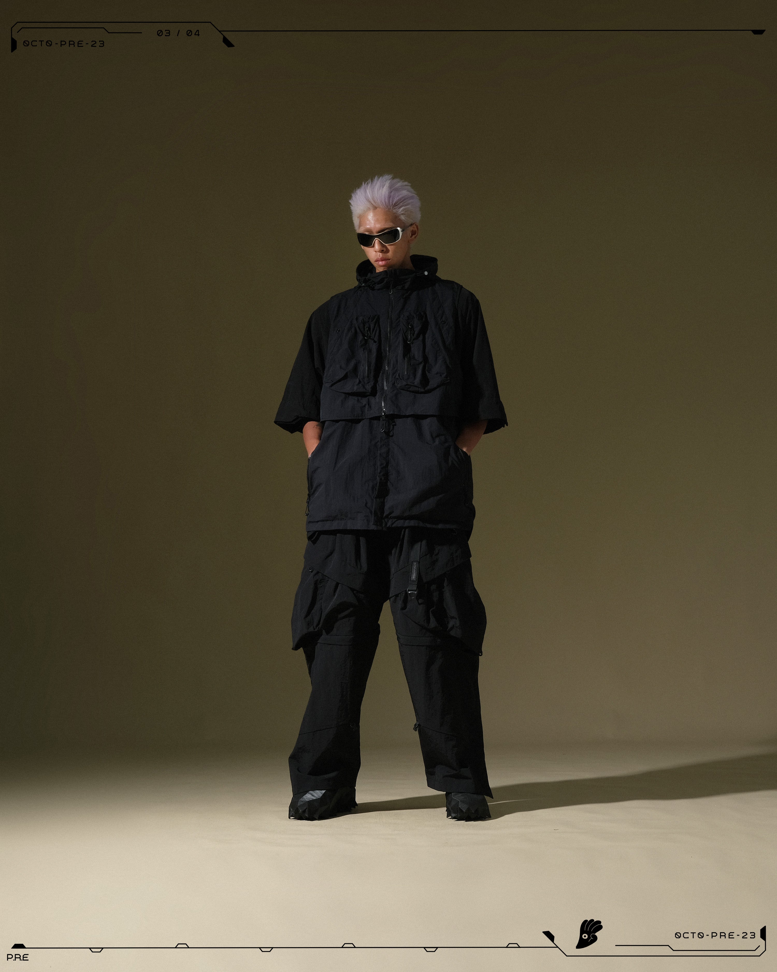PRE - SEASON  — PJ23-013 Versatile Triple Form Jacket  (Black)