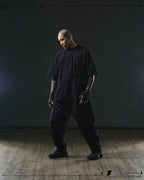 S24 / 13 — P -02  Tornado Arc Wide Pants (Black)