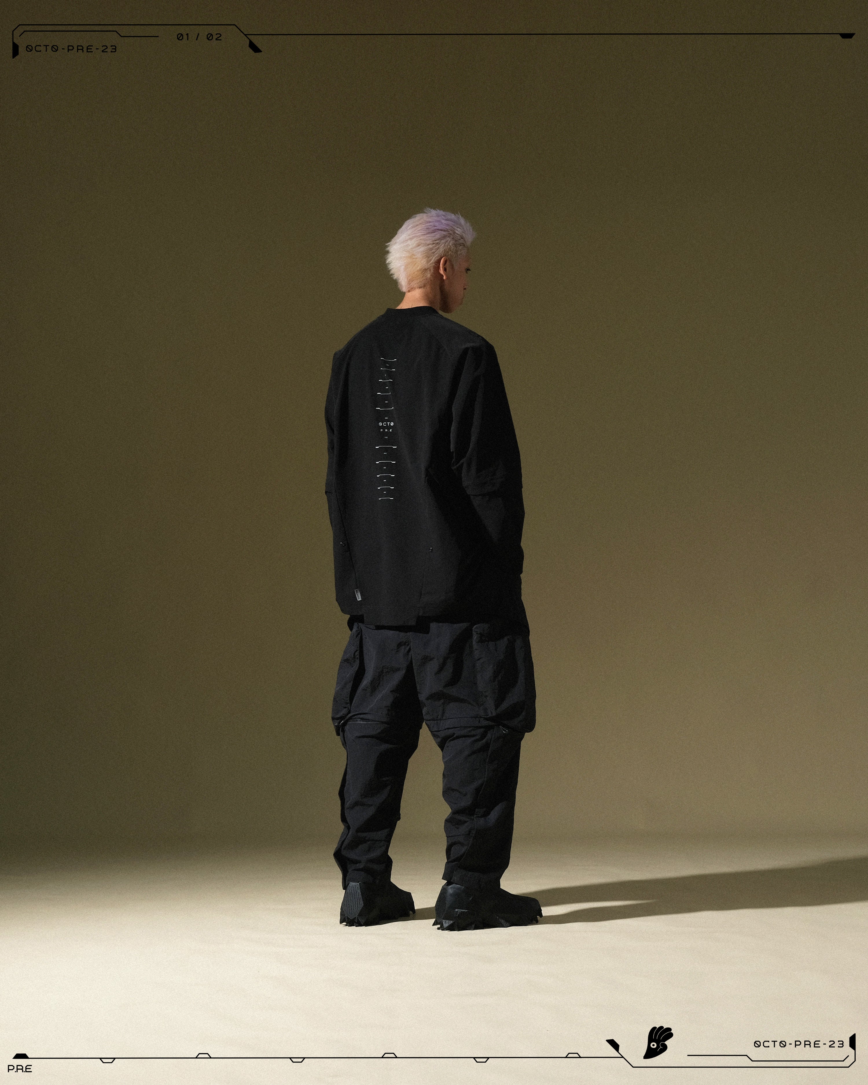 PRE - SEASON  —  PP23-021 Detachable Orb Pants  (Black)