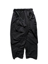 AW23 / 07 —  P23-132  Reverse V-Shape Visor Camber cone Pants  (Black)