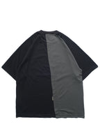 S24  / C-04-T   Dual Stitching Oversized T-shirt  (Black)