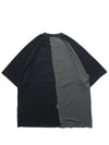 S24  / C-04-T   Dual Stitching Oversized T-shirt  (Black)