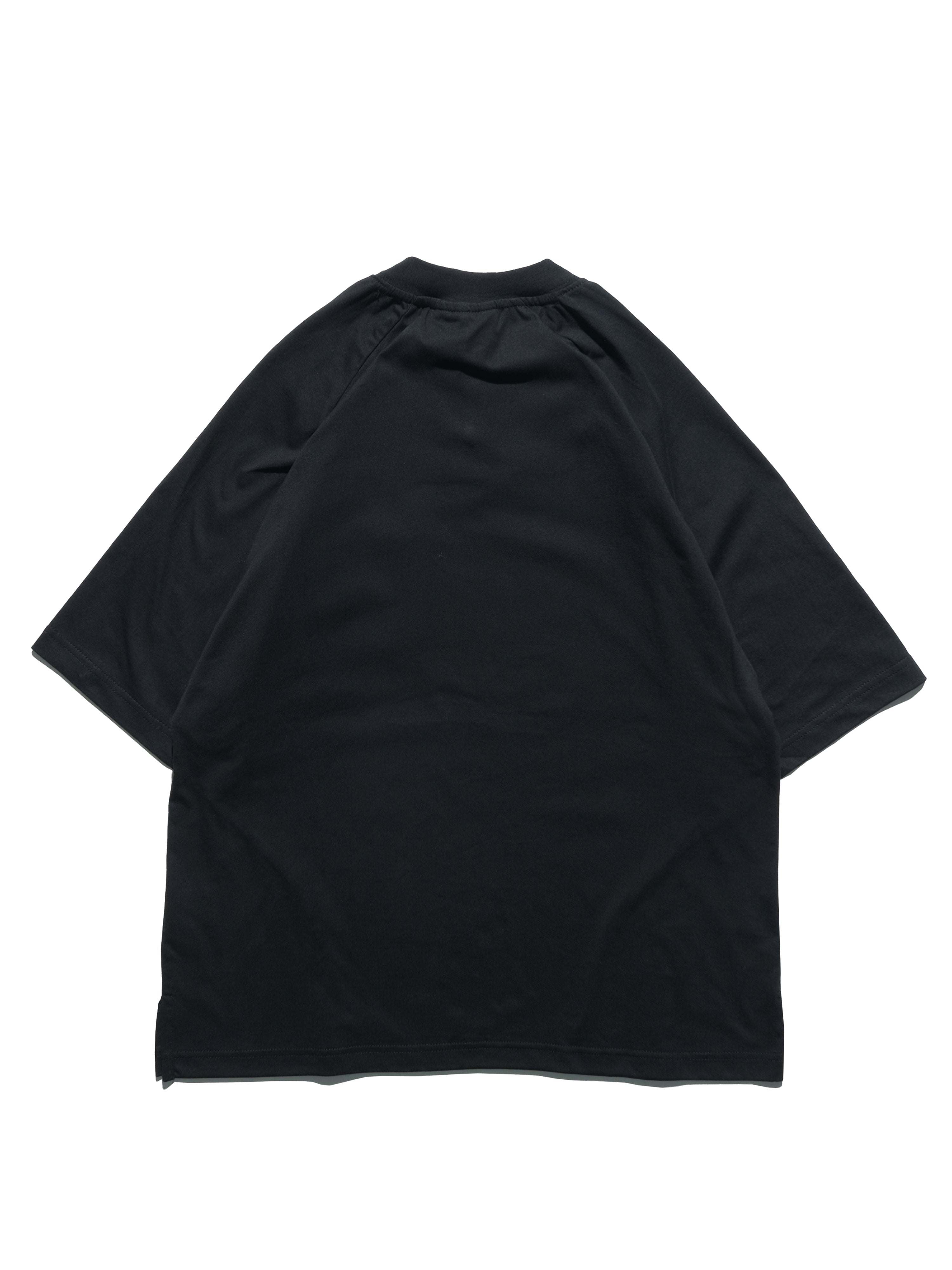S24  / C-02-T2   ROAM Henry Collar T-shirt  (Black)