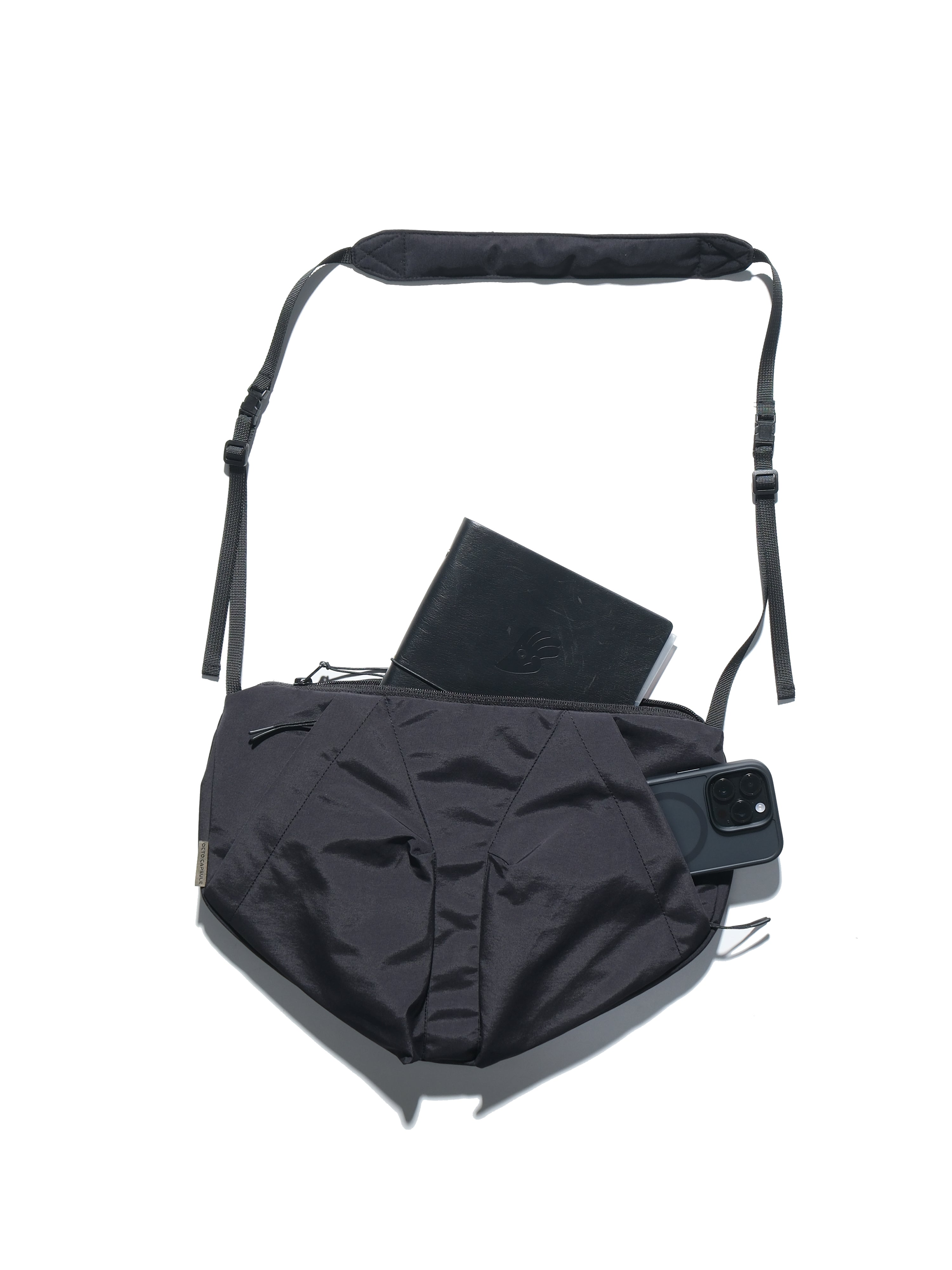 A24-CS-01-B  Futuristic Crossbody Bag (Black)