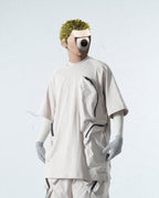Capsule 03 / CST-119  Split T-shirt  (Light Grey)