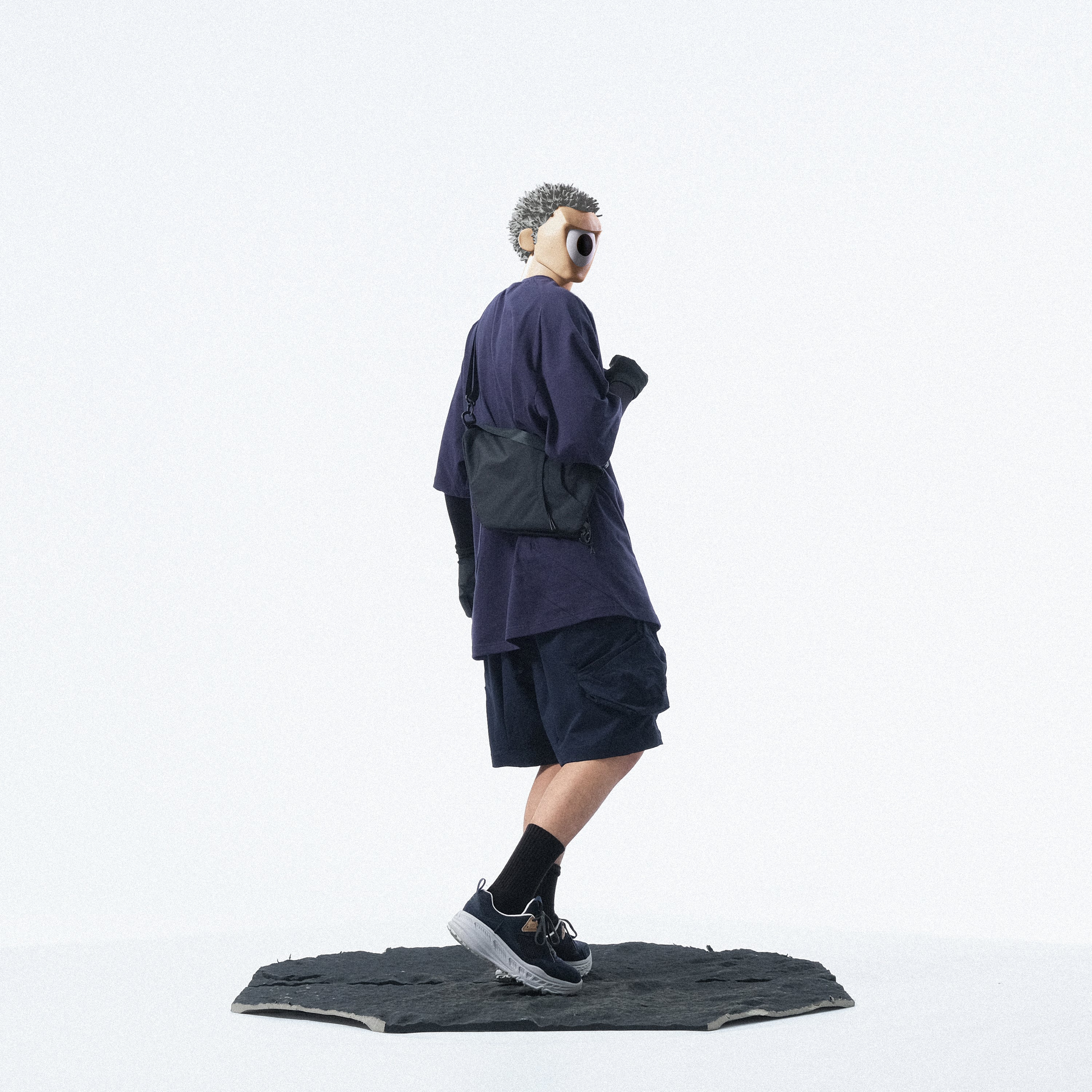 Capsule 02 / CSS-107 Drill Orb Shorts (Navy)