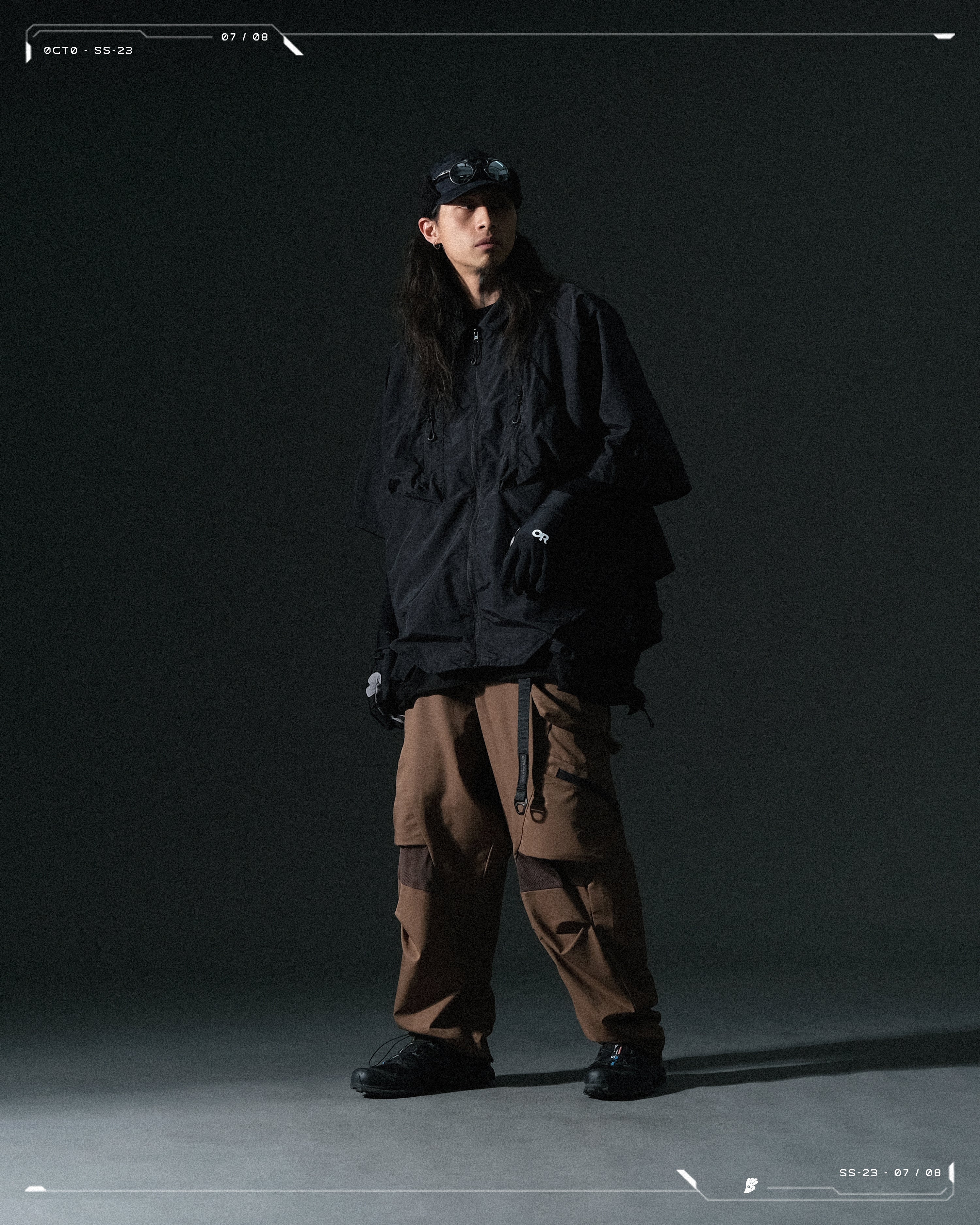 SS23 / 07 — T23-070 2 in 1 Vest Shirt (Black)