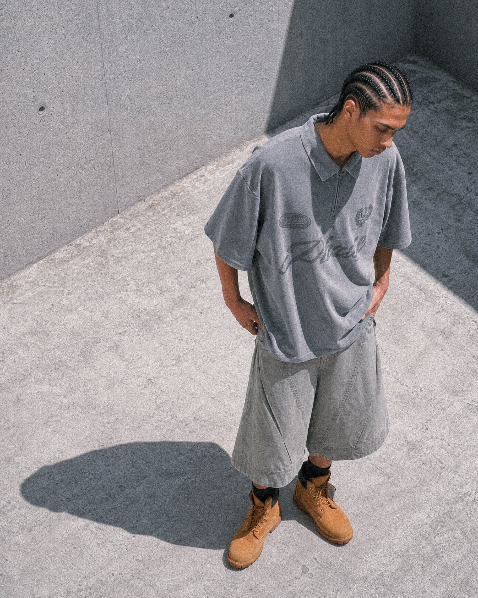 S26-OS-T2 / OCTO X Sense PHASE Zip Polo (Grey)