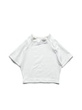 OCTO x SENSE S25-OS-WT1 Zip Cropped Top (Cream)