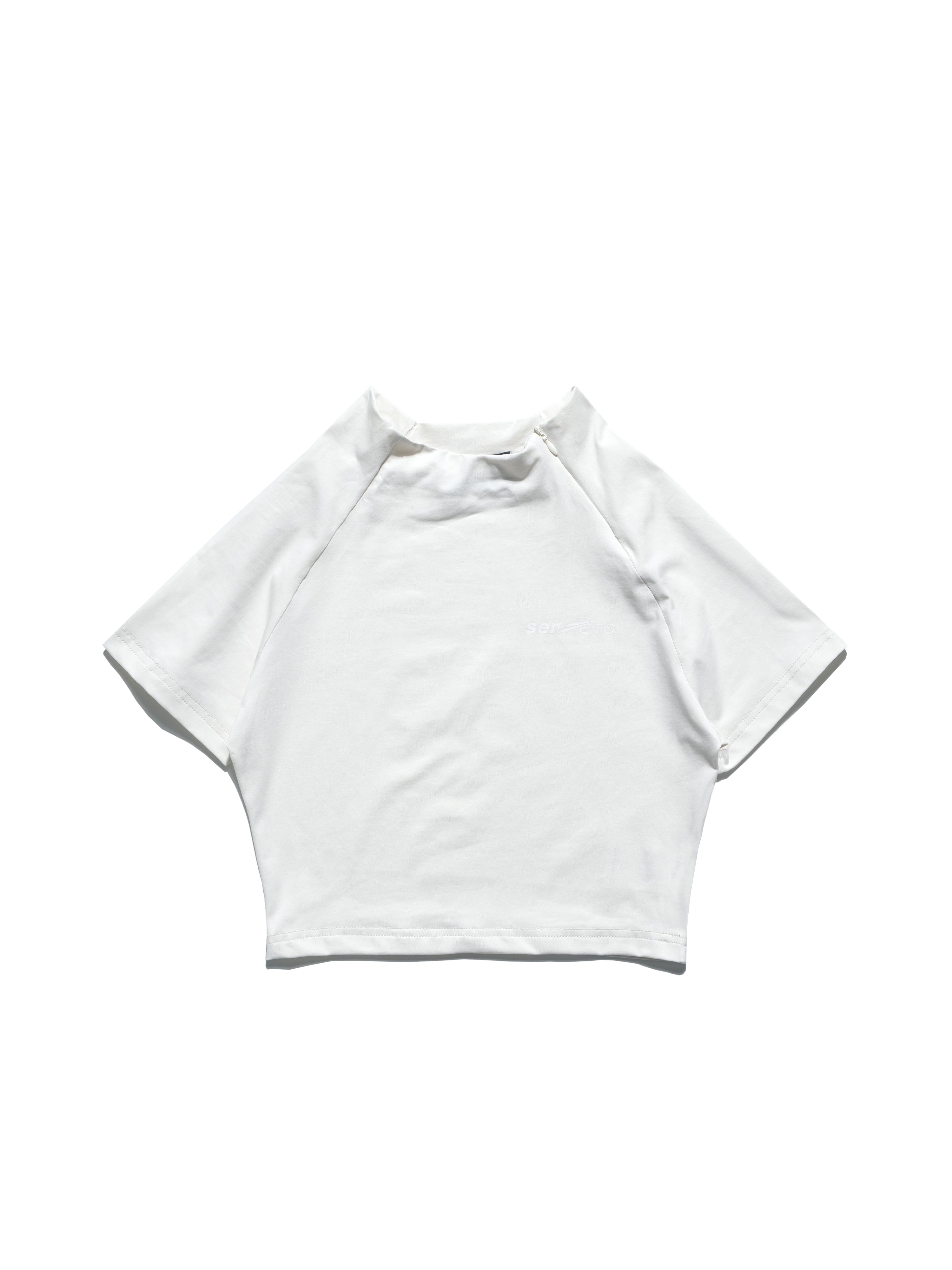 OCTO x SENSE S25-OS-WT1 Zip Cropped Top (Cream)