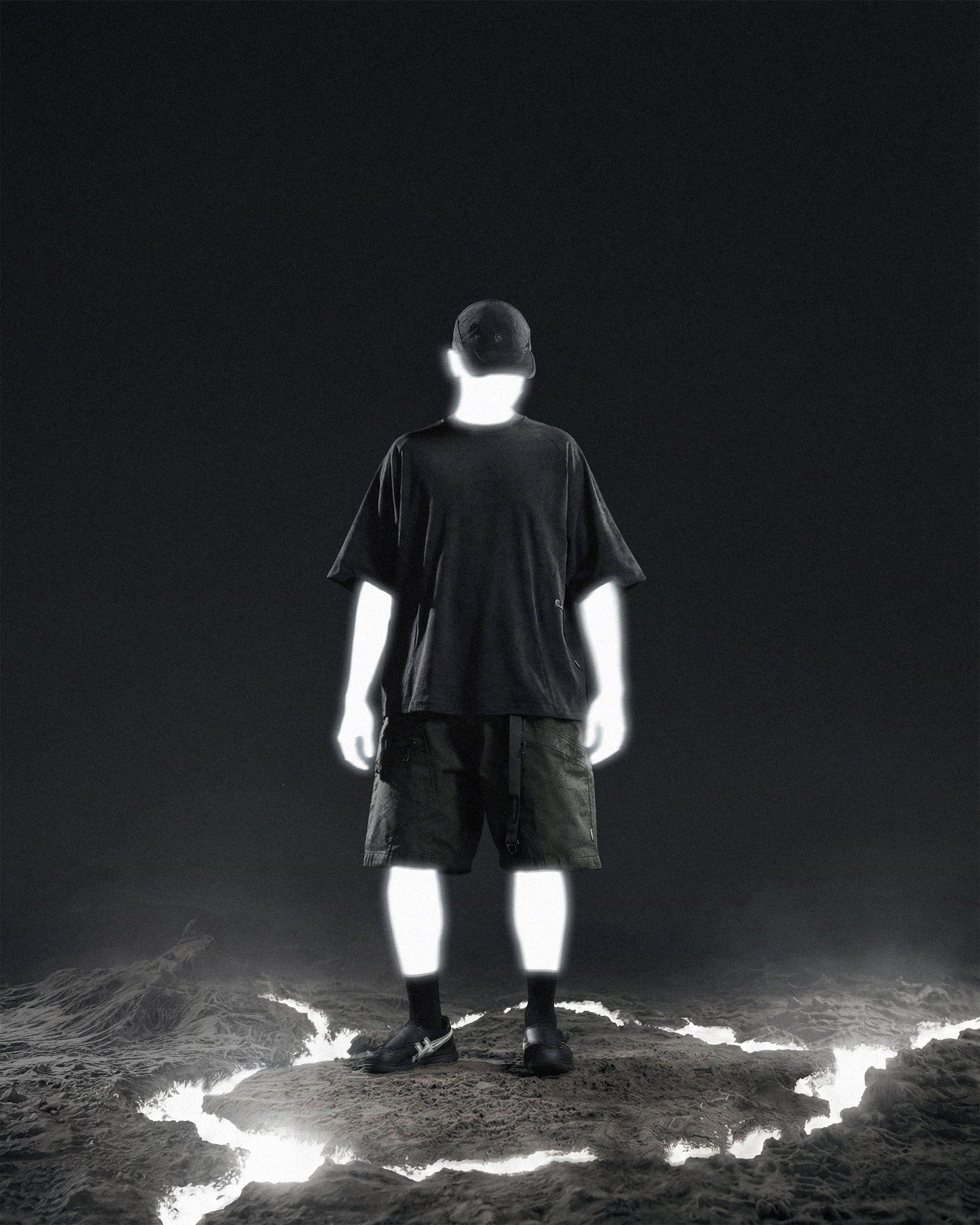 S26-PR-T1 / Washed Light Tee (Black)