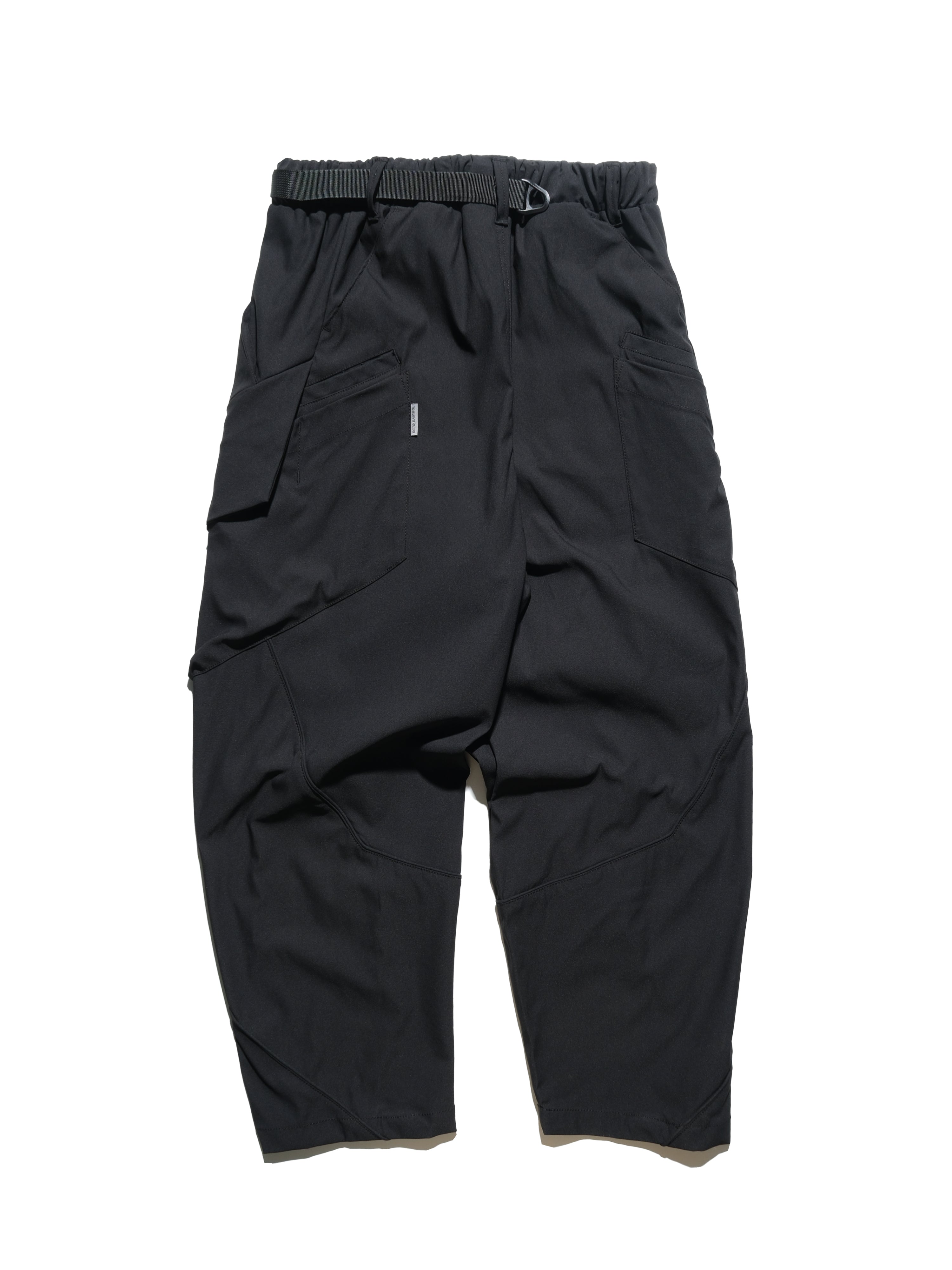 S1 A24-P-01  AngleCut Visor Camber cone Pants (Black)