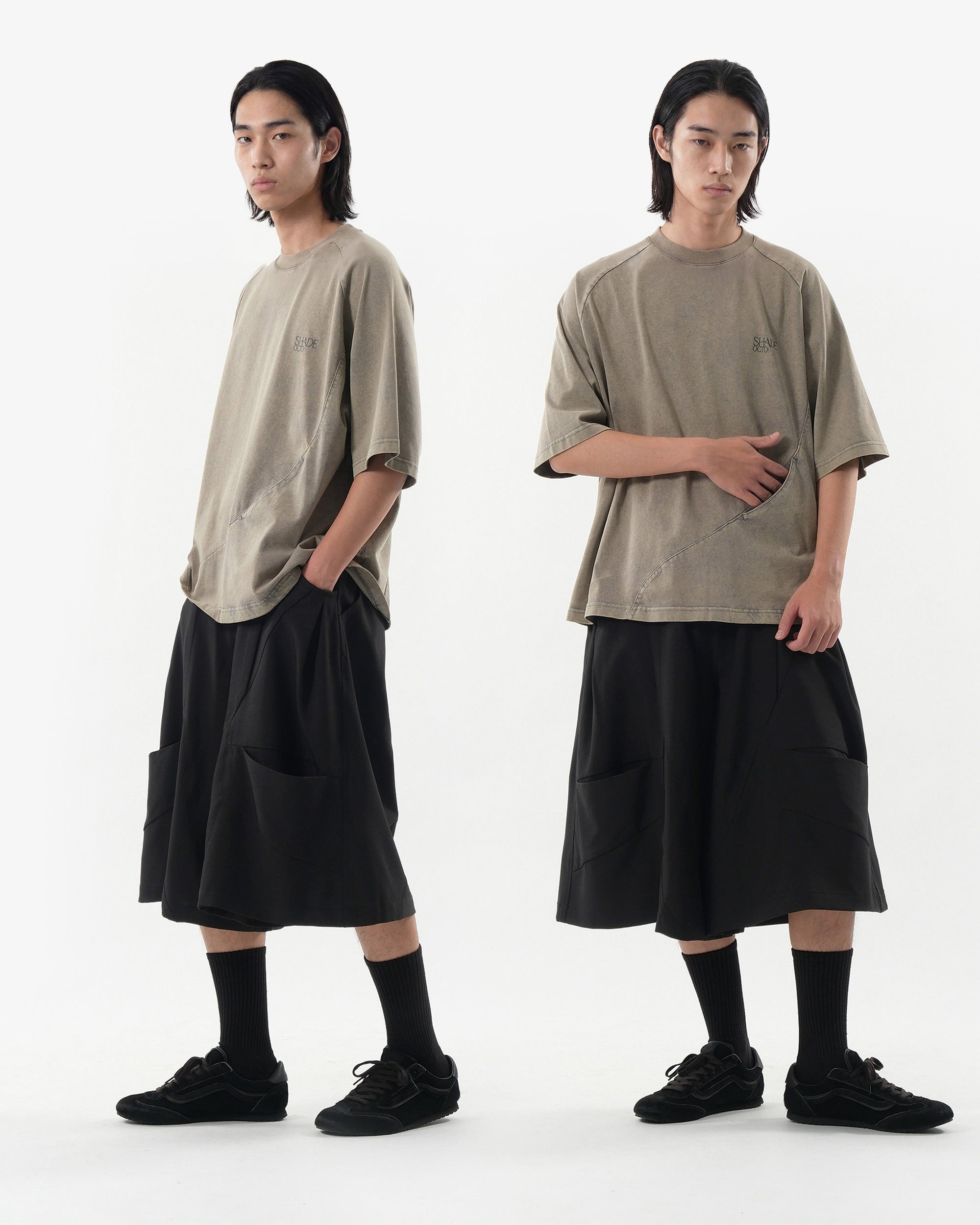 S26-SD1-T / S-Flow Washed Tee (G-Grey)