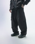 PRE-A24-PS-P1  Linear Vertical Sukkiri Pants(Black)