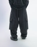 PRE-A24-PS-P1  Linear Vertical Sukkiri Pants(Black)