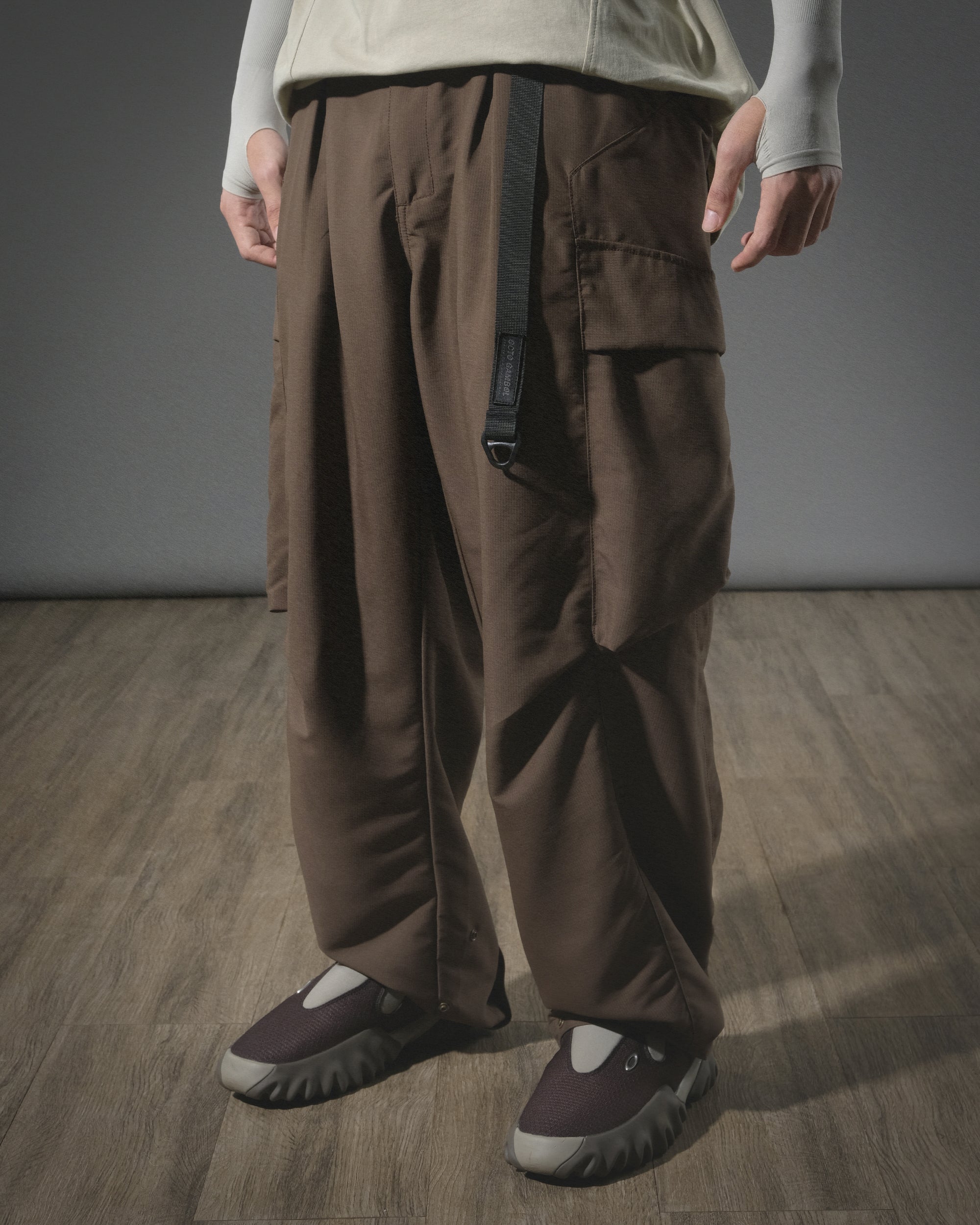 S24 / 17 — P -03  Vertical Sukkiri Pants (Brown)