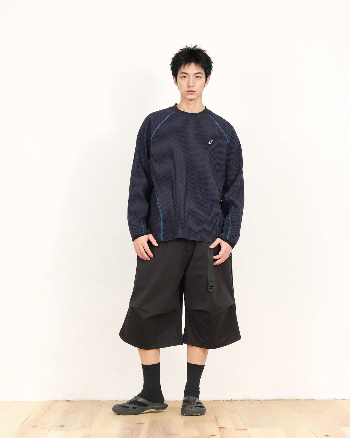 A26-PR-T /Waffle Arc L-Tee (Blue)