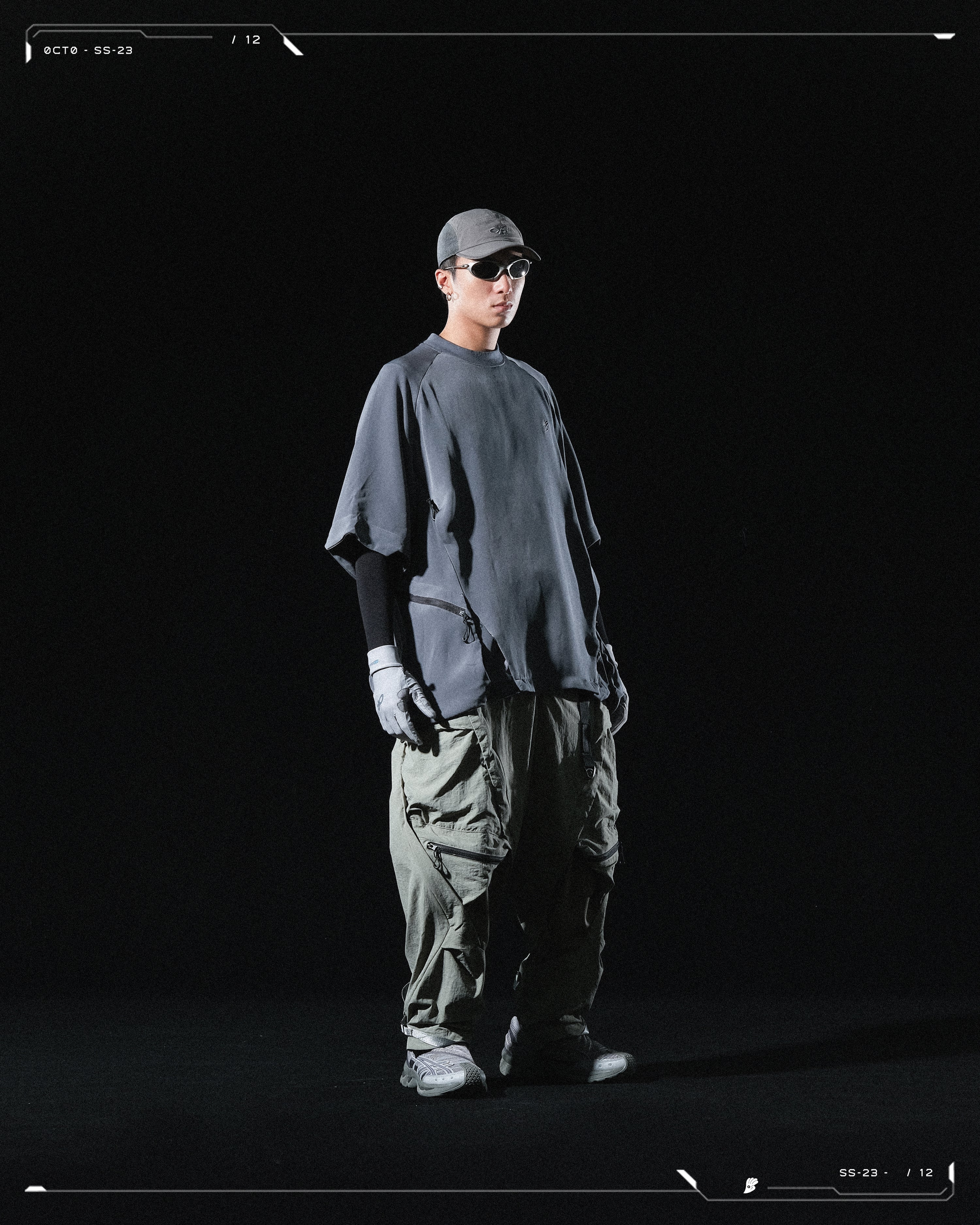 SS23 / 12 —  P23-129 Rollable Pocket Pants  (Lime)