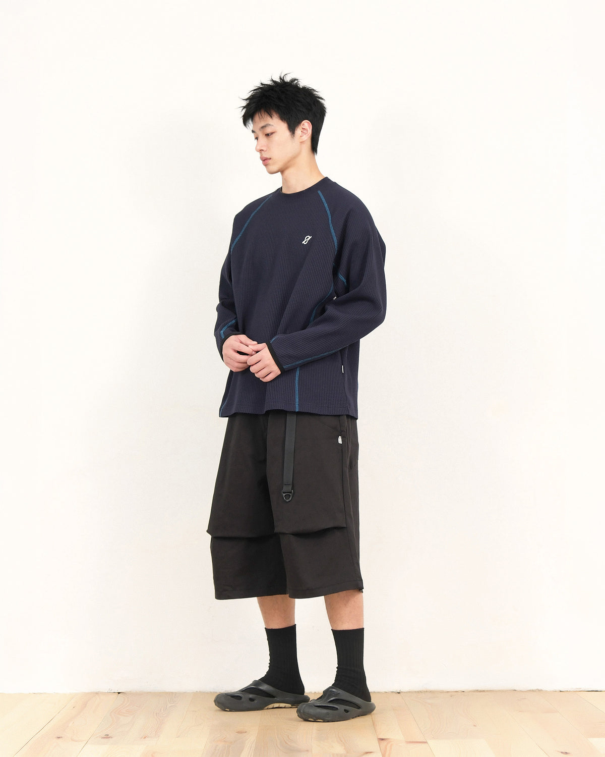 A26-PR-T /Waffle Arc L-Tee (Blue)