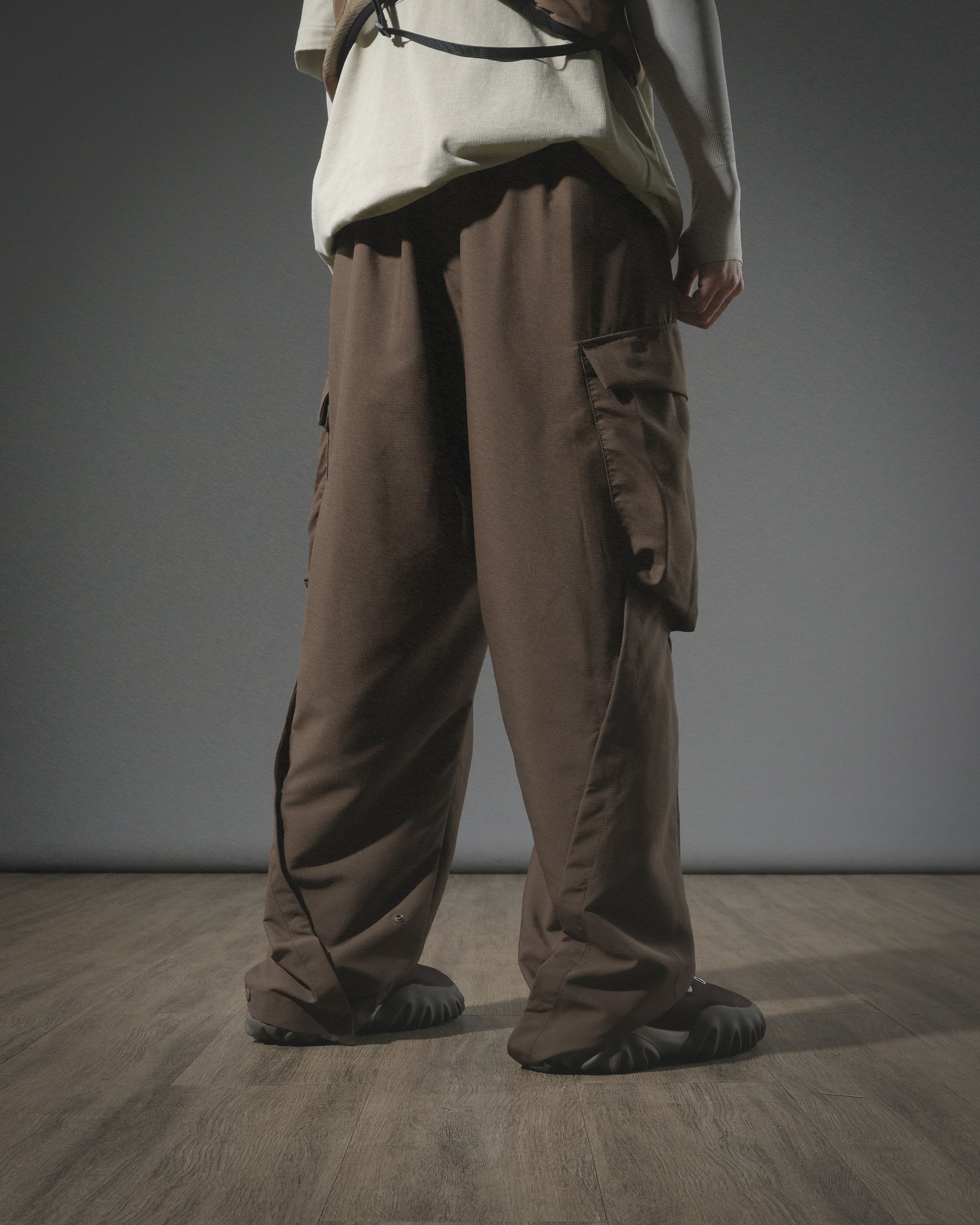 S24 / 17 — P -03  Vertical Sukkiri Pants (Brown)