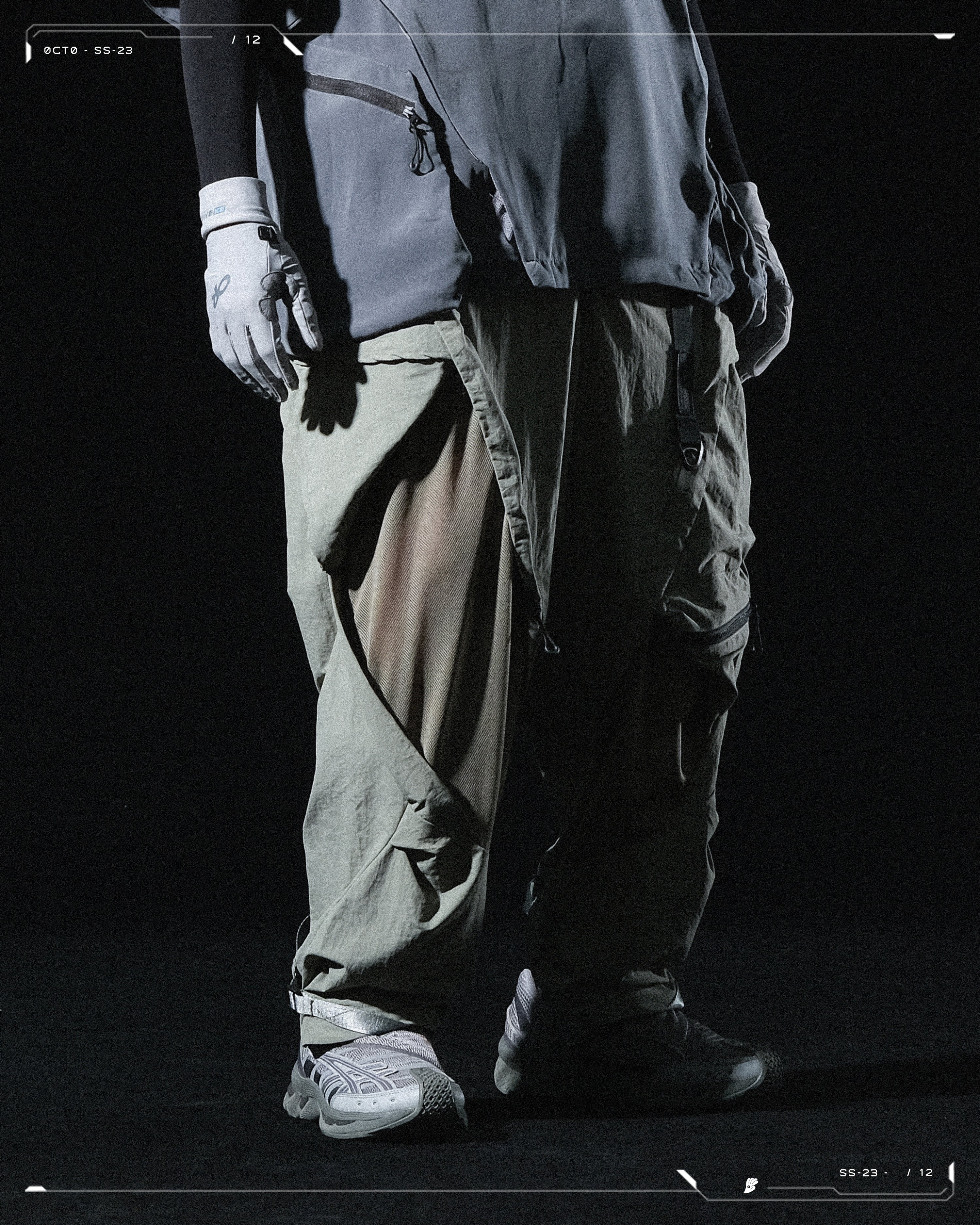 SS23 / 12 —  P23-129 Rollable Pocket Pants  (Lime)