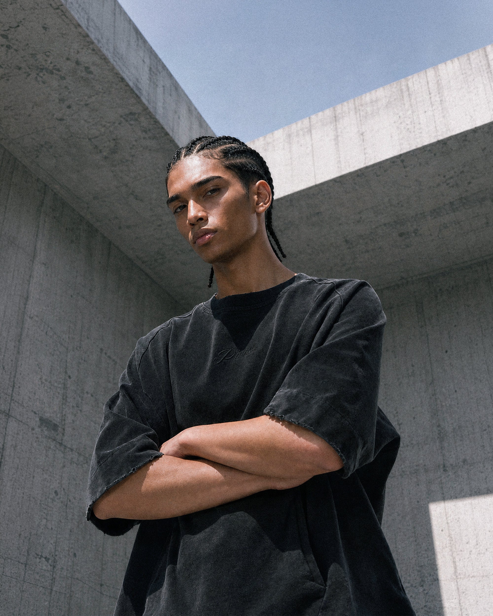 S26-OS-T1 / OCTO X SENSE PHASE Washed Tee (Black)