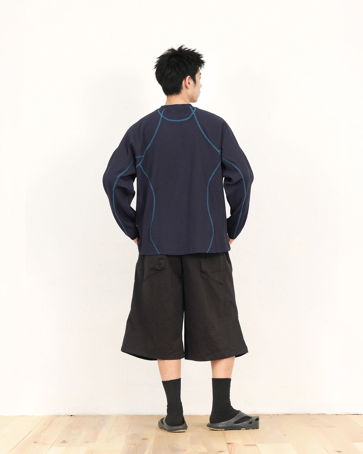 A26-PR-T /Waffle Arc L-Tee (Blue)