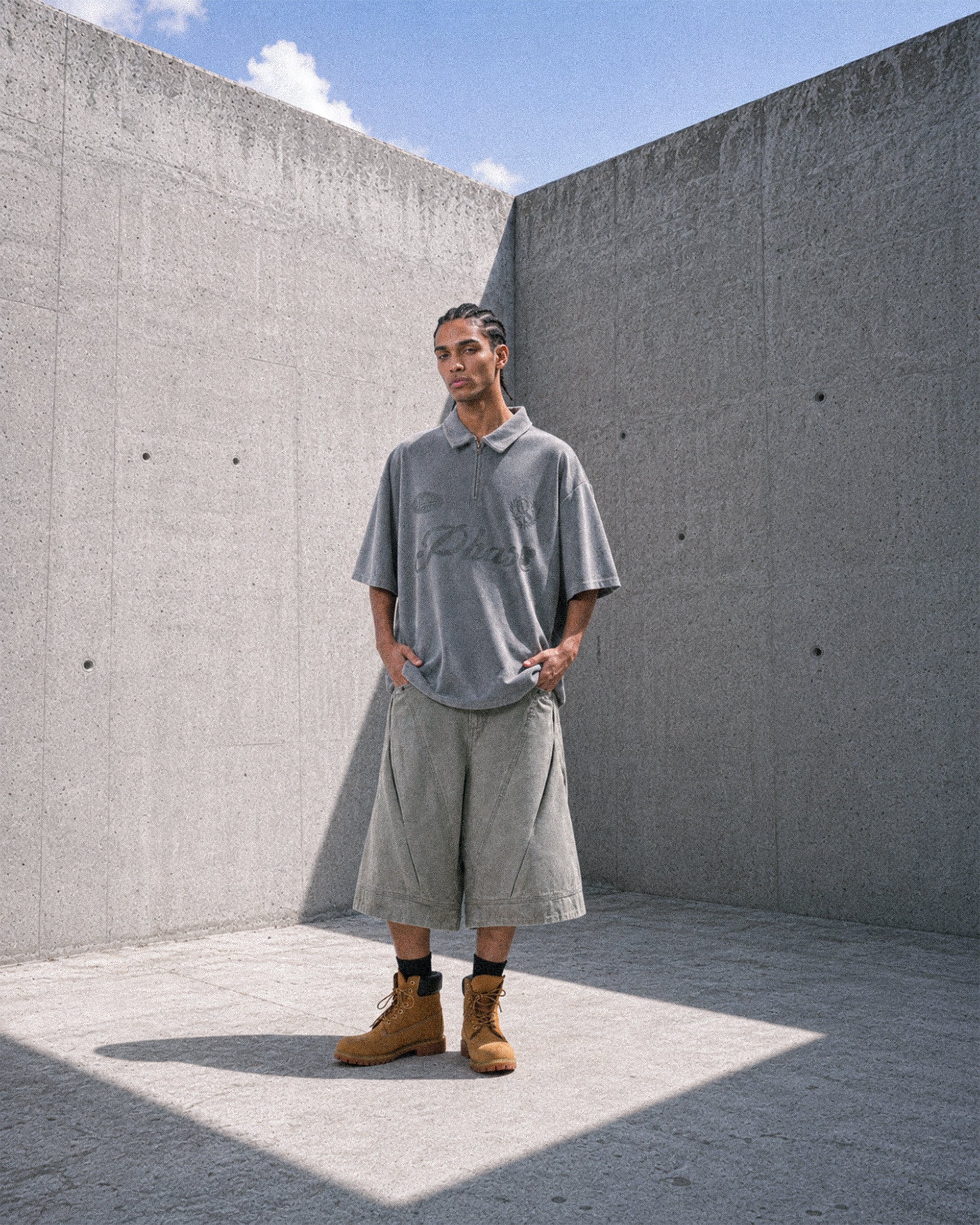 S26-OS-T2 / OCTO X Sense PHASE Zip Polo (Grey)