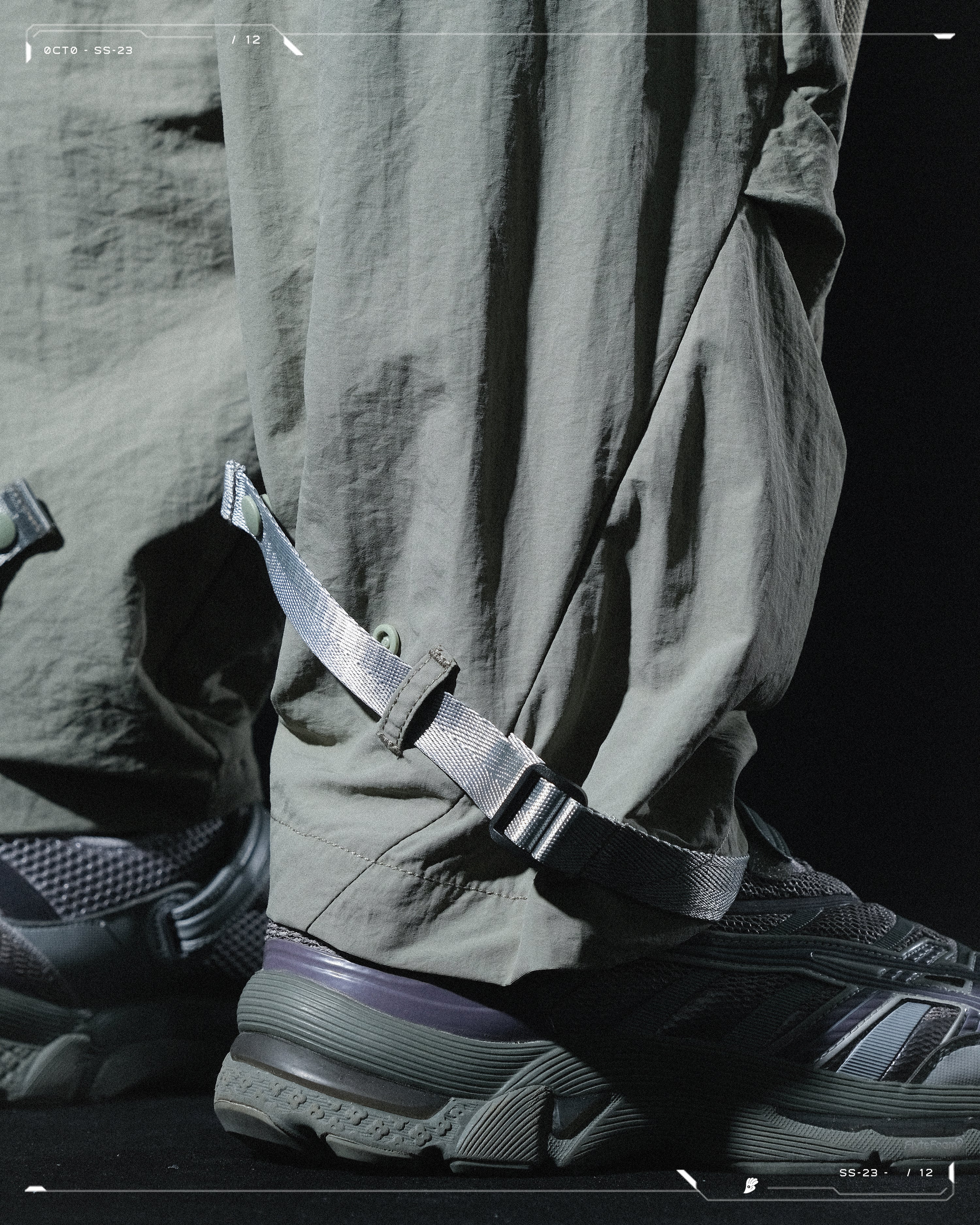 SS23 / 12 —  P23-129 Rollable Pocket Pants  (Lime)