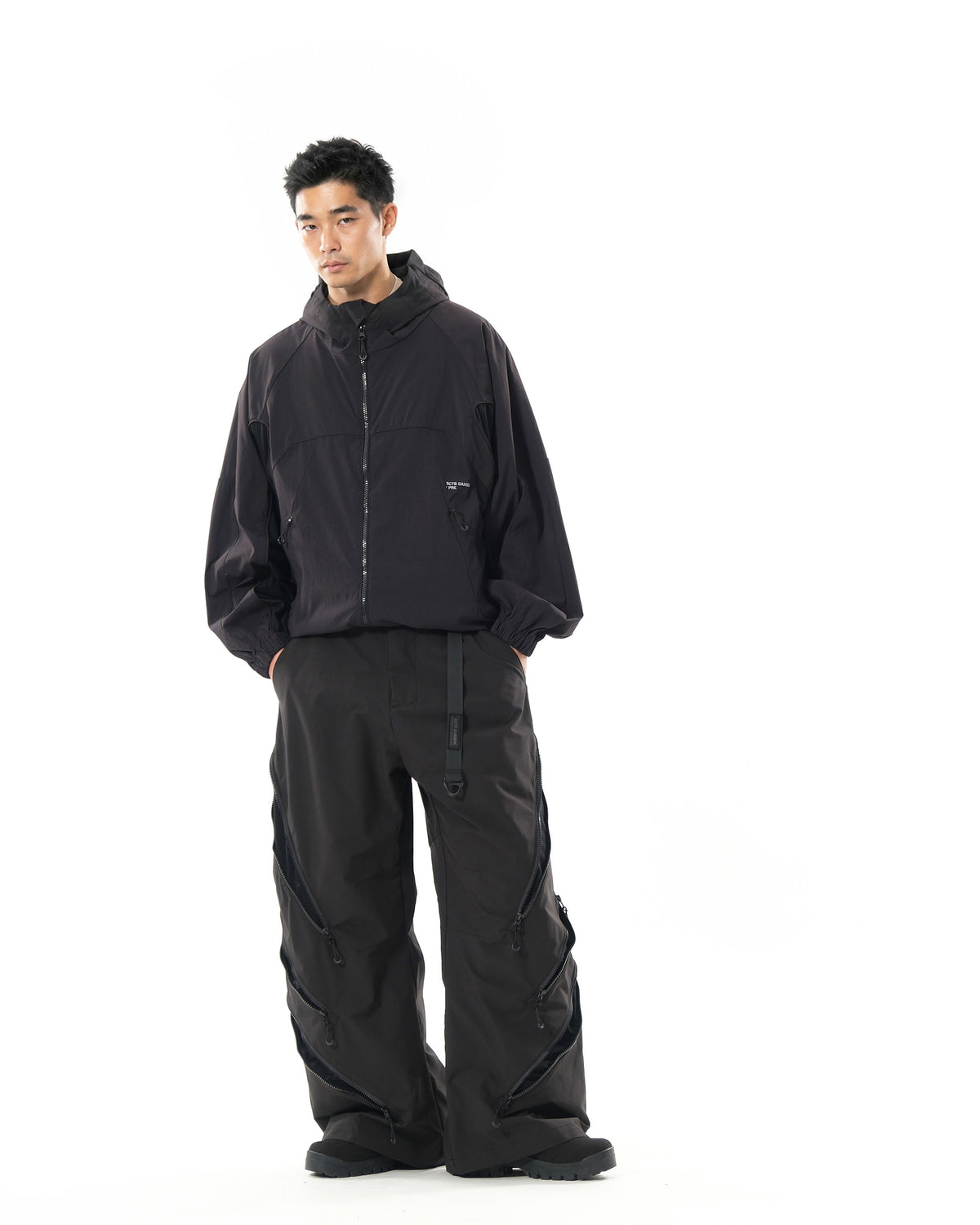 A26-PRE-J / Air Wing Hooded Jacket (Black)