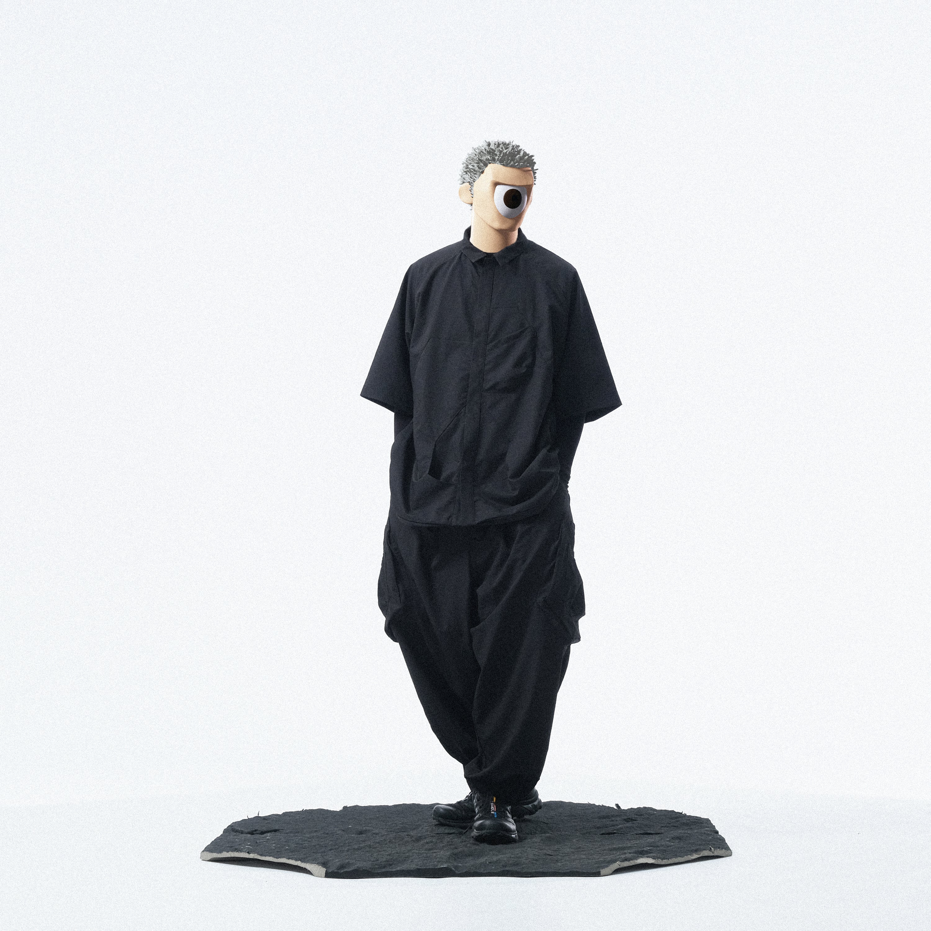 Capsule 02 / CSP-117 Drill Orb Pants  (Black)