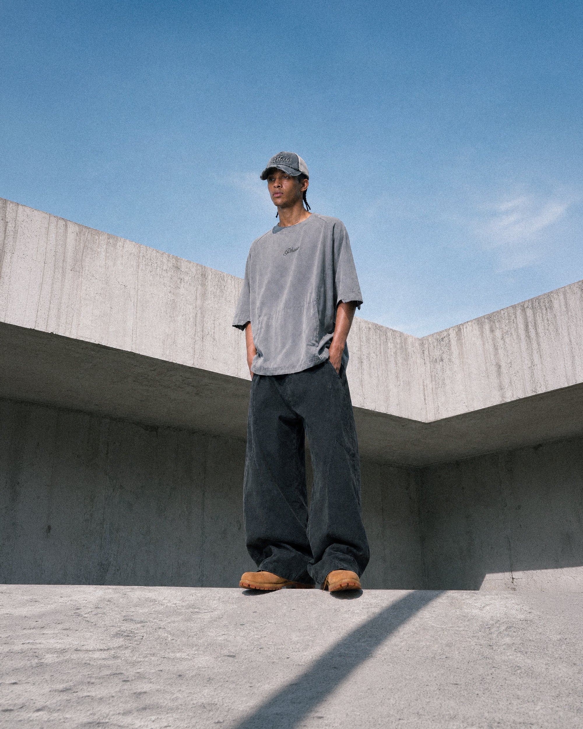 S26-OS-T1 / OCTO X SENSE PHASE Washed Tee (Grey)