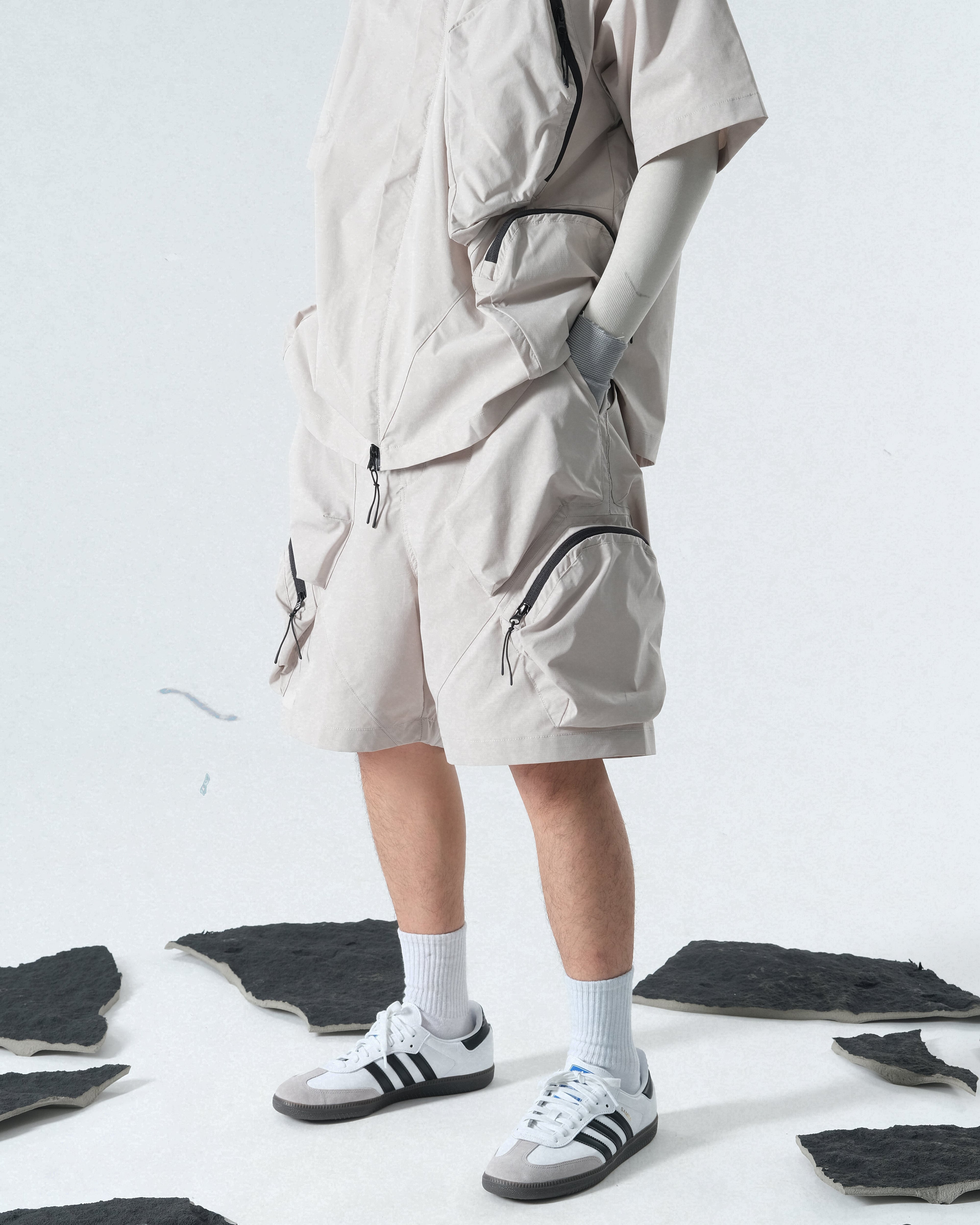 Capsule 03 / CSS-108 Split Shorts (Light Grey)