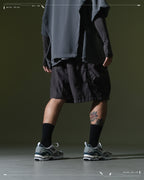 SS23 / 10 —  S23-069 Zip and Breathable Shorts (Dark Grey)