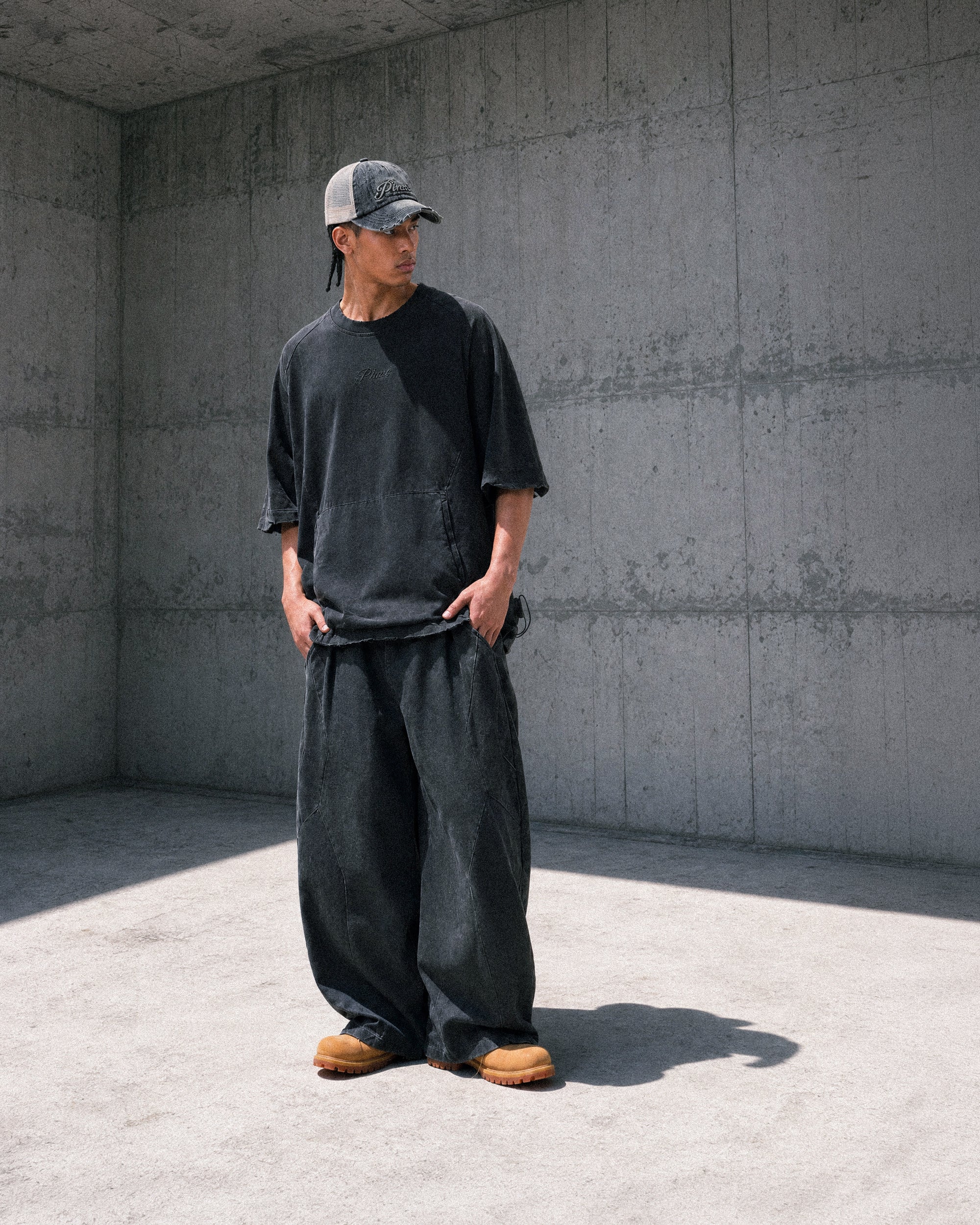 S26-OS-T1 / OCTO X SENSE PHASE Washed Tee (Black)