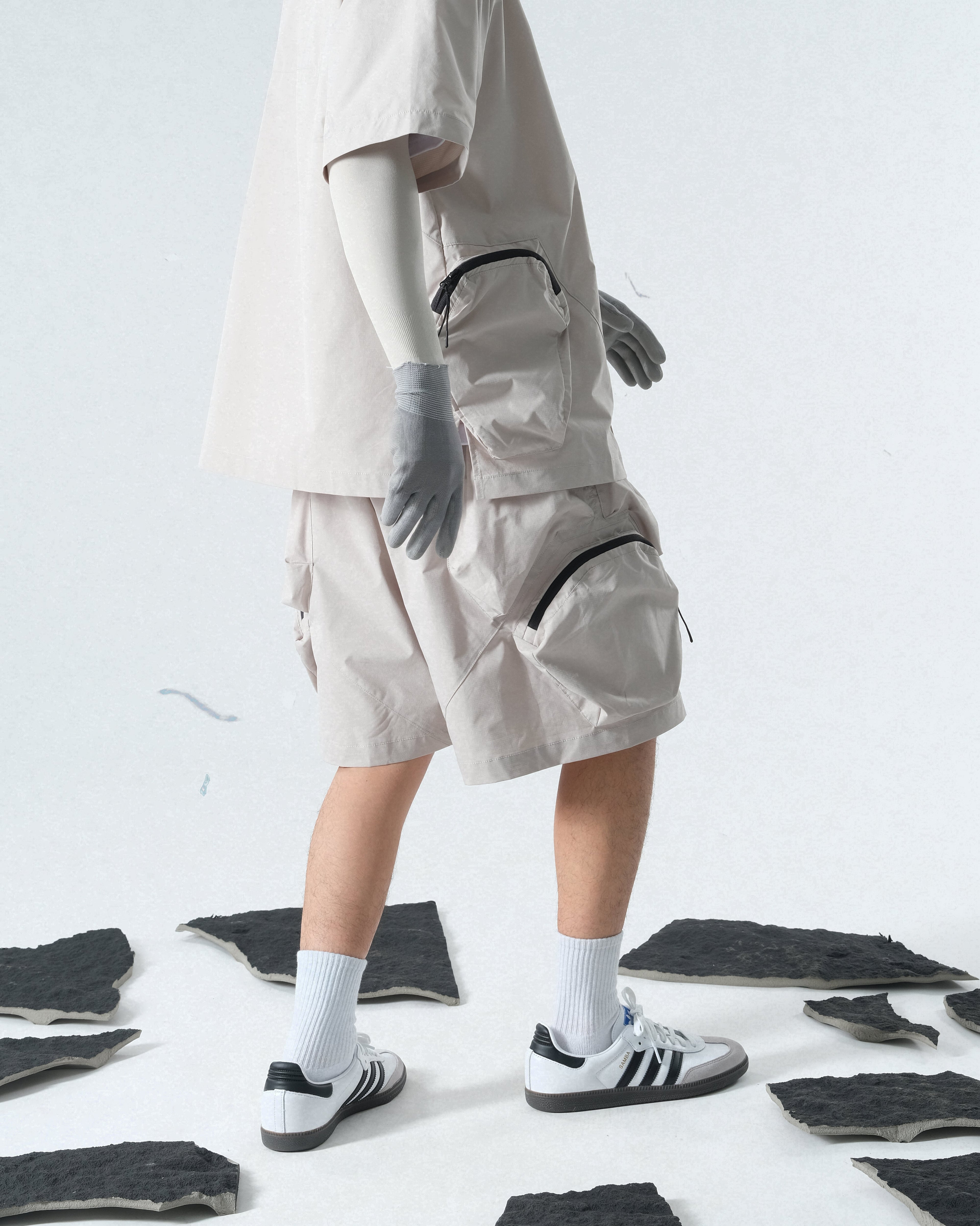 Capsule 03 / CSS-108 Split Shorts (Light Grey)