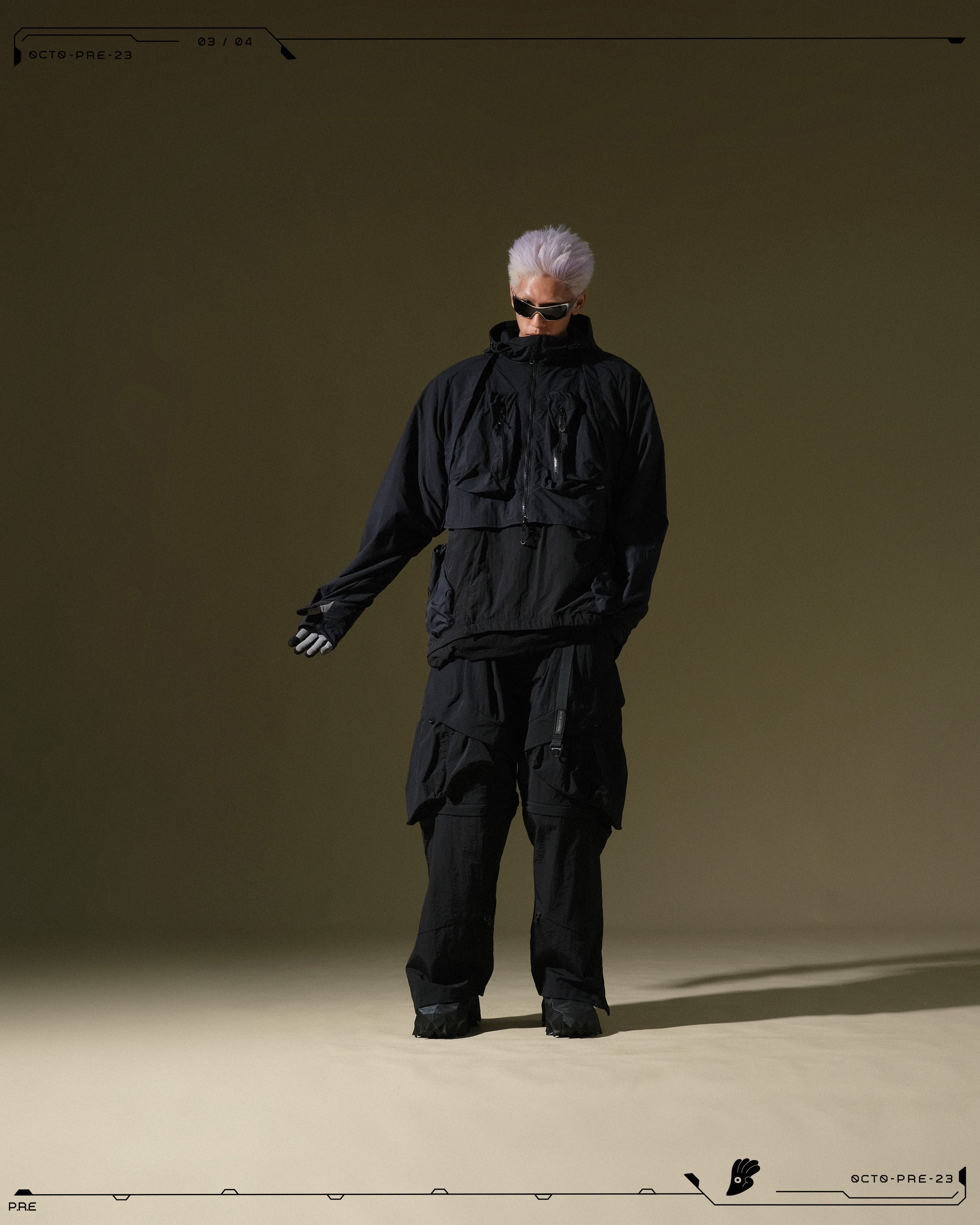 PRE - SEASON  — PJ23-013 Versatile Triple Form Jacket  (Black)